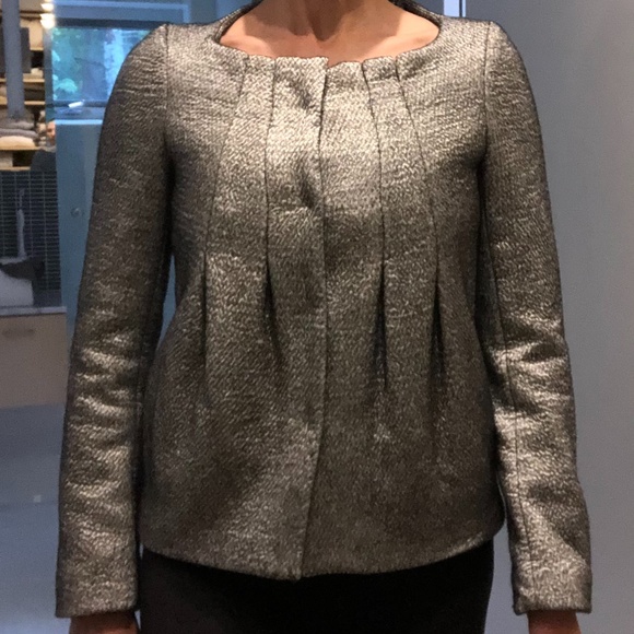 Mottled Silver Jacket by Poleci sz 2 - Picture 9 of 11